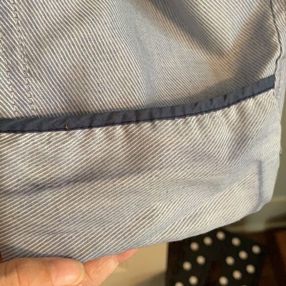 Vtg State of Maine blue striped robe - Picture 11 of 14